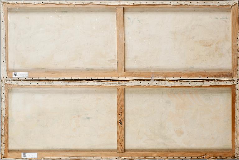 DALAMÅLNINGAR, 5 st, olja på duk, en daterad 1903.