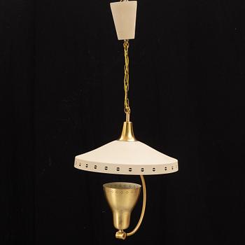 A Swedish Modern ceiling lamp, 1950's.