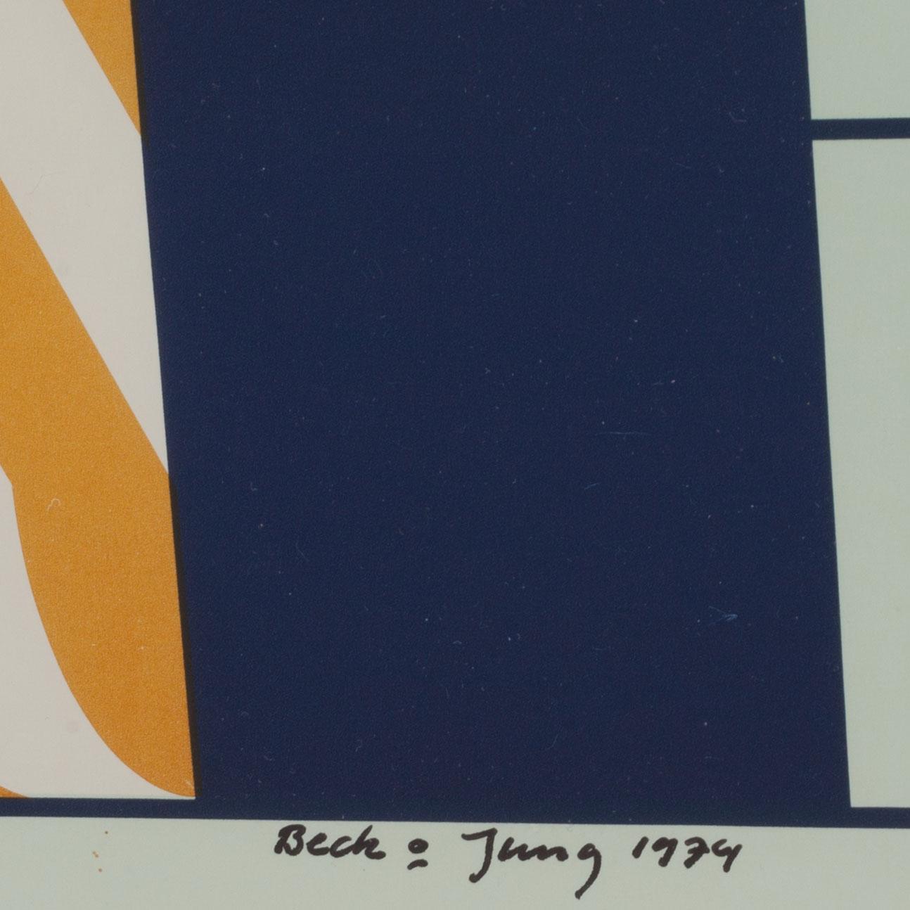 BECK & JUNG (HOLGER BÄCKSTRÖM & BO LJUNGBERG), färglitografi, signerad, numrerad 199/275, daterad1974.