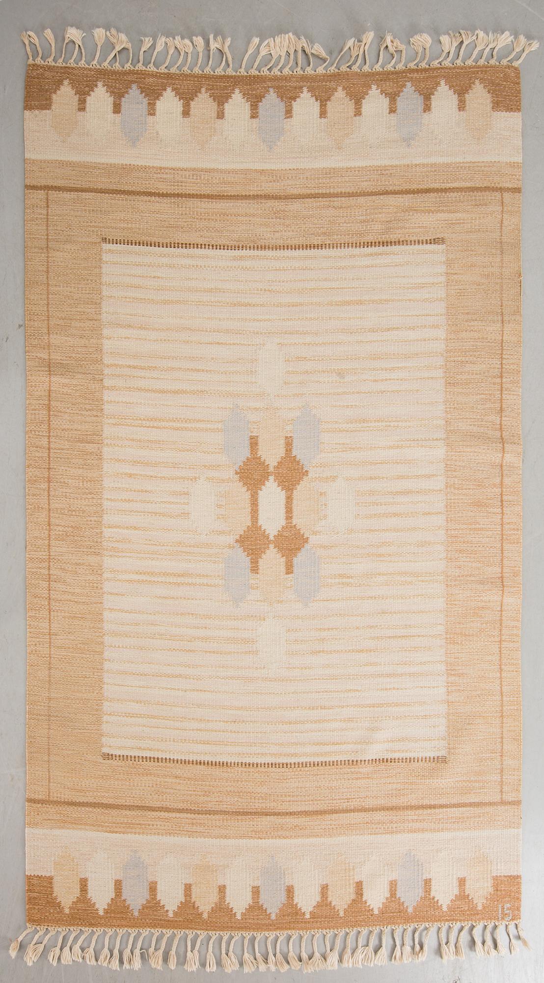 MATTA, rölakan, signerad IS (Ingegerd Silow), ca 243 x 166 cm.