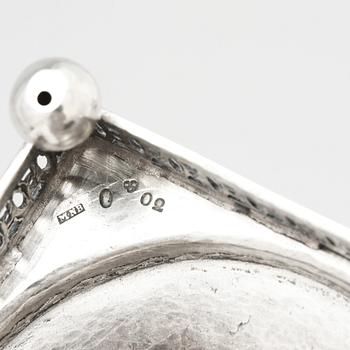 Mikael Nyberg, ljusstakar, ett par, silver, Stockholm 1796.