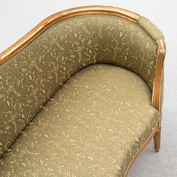 A Gustavian style sofa, 19th century.
