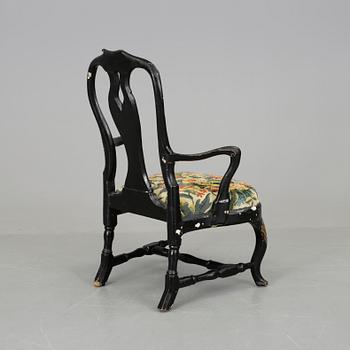 KARMSTOL, Stockholmsarbete i rokoko, 1760-tal.