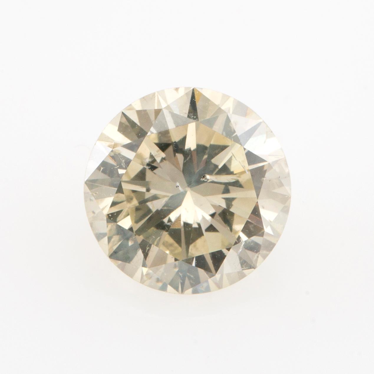 Loose brilliant-cut diamond approx. 2.57 ct.