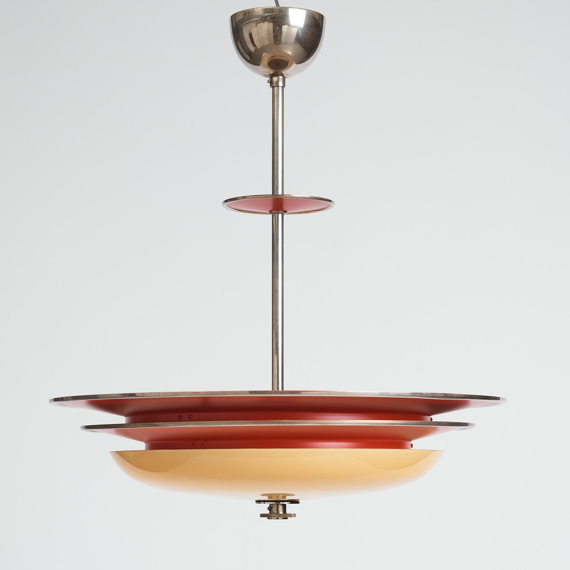 Erik Tidstrand, taklampa, modell "28805", Nordiska Kompaniet, 1930-tal.
