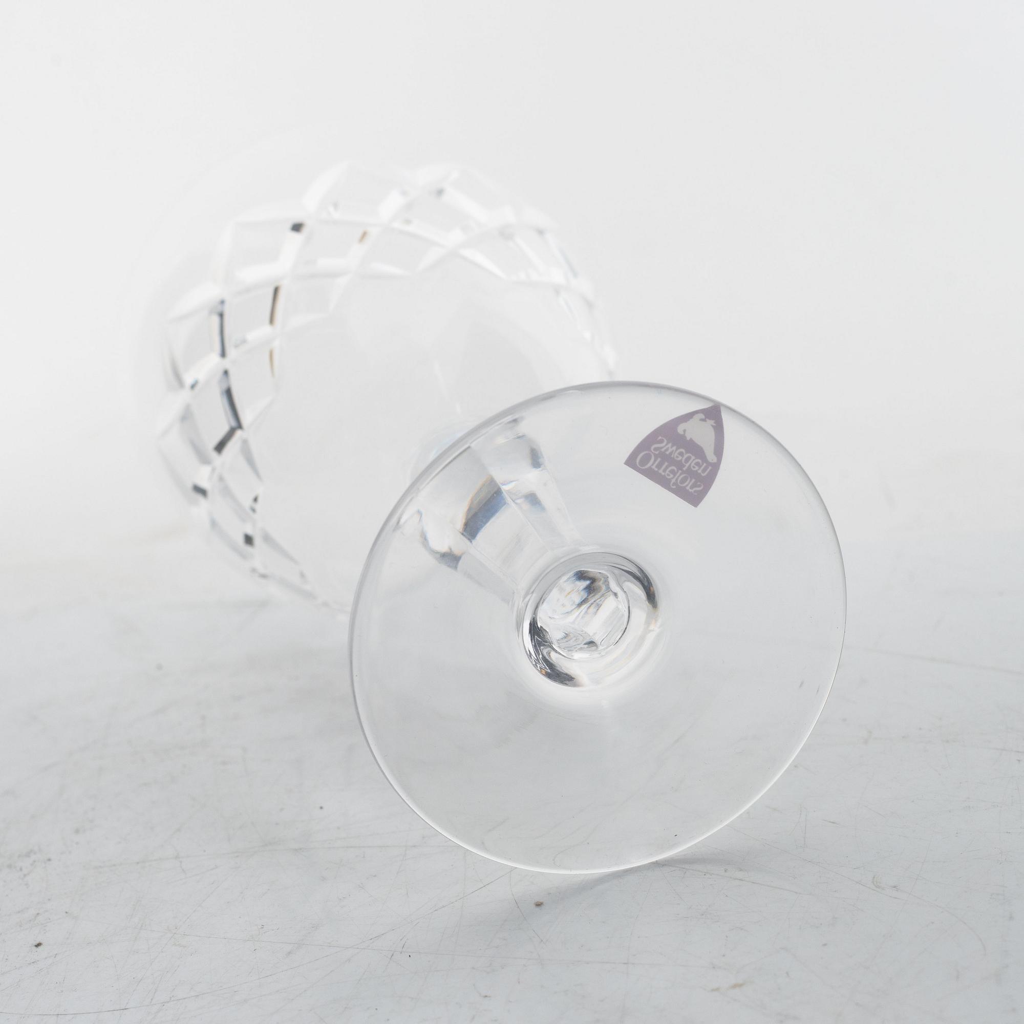 Gunnar Cyrén, glasservis, 30 delar, "Karolina", Orrefors.