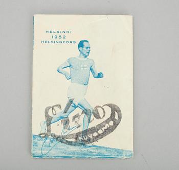 OLYMPISK MEMORABILIA, 5 delar, Helsingfors 1952.