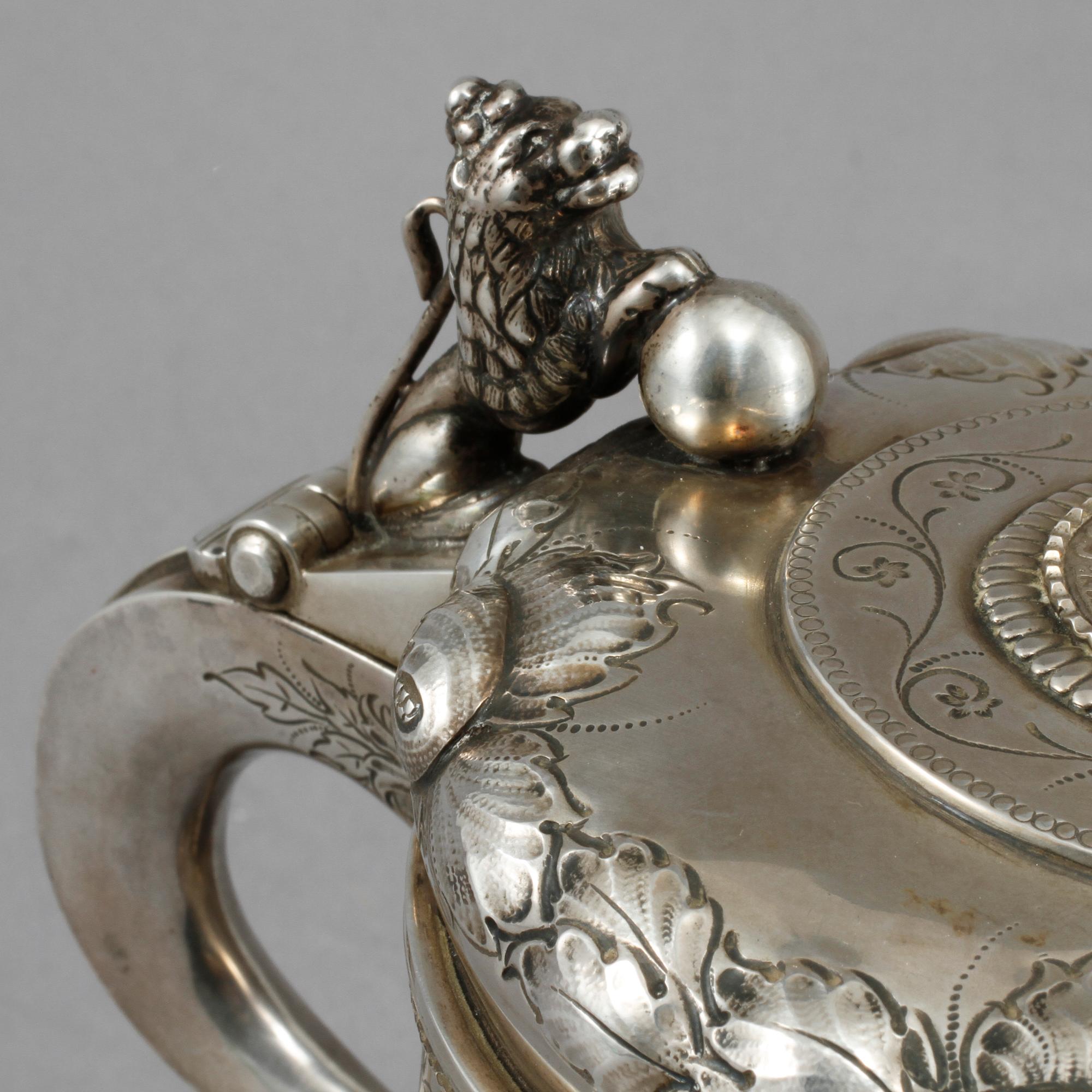 STOP, silver, barockstil, 1946. Vikt 620 gram.