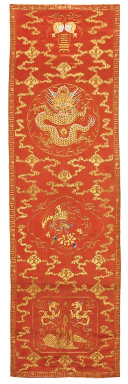 BRODERI, siden. Qingdynastin, 1800-tal.
