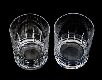 WHISKYGLAS, 12 st, glas, Vicke Lindstrand, "City", Kosta.
