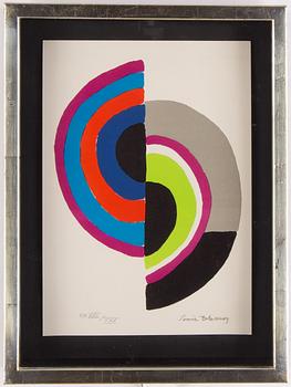 Sonia Delaunay, färglitografi, signerad och numrerad EA XXII/XXV.
