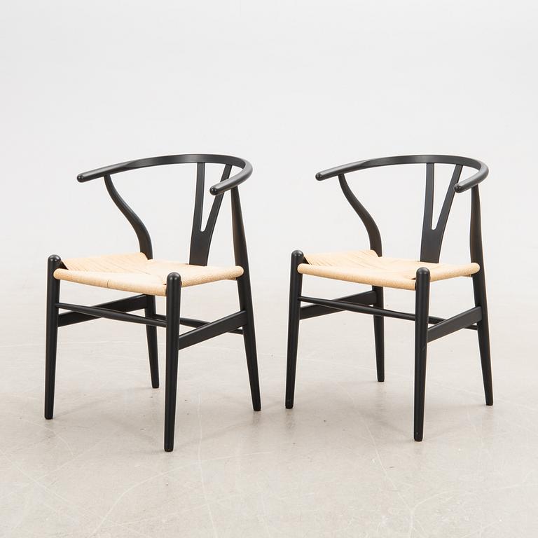 Hans J. Wegner, chairs, 10 pcs, CH-24 "The Y Chair" Carl Hansen & Son Denmark 21st century.