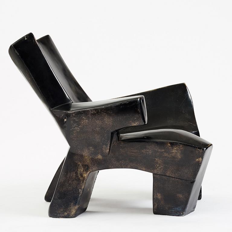 Philippe Zunino, a unique easy chair/ sculpture, France, 1980's.