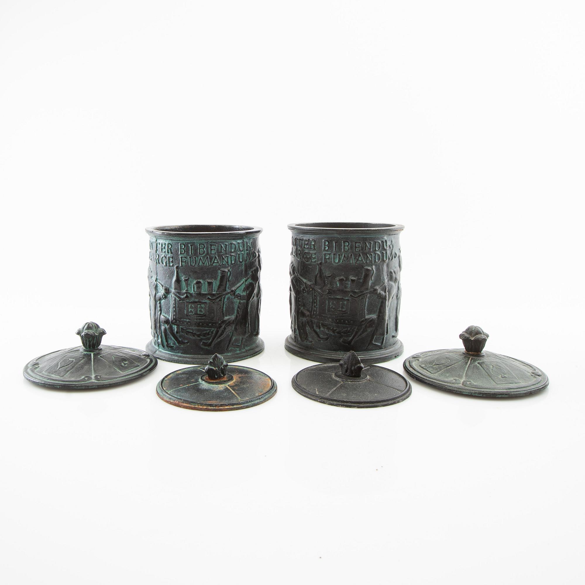 Tobacco tins 3 pcs., including Hällefors factory 20th century.