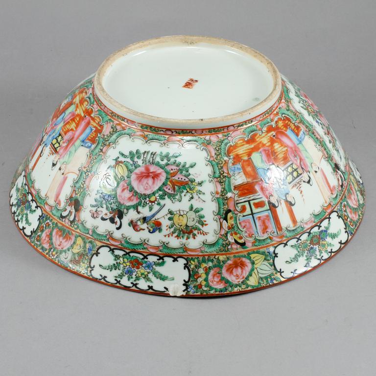 BÅLSKÅL, porslin, Kanton, Kina, 1900-tal.