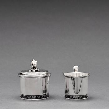 Carl Fredrik Carlman, a 3 pieces coffee service, Stockholm 1967.