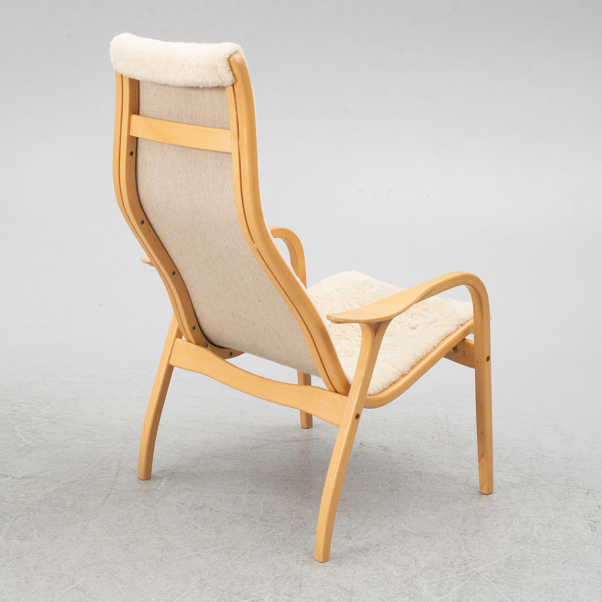 Yngve Ekström, armchair with footstool, "Lamino", Swedese.