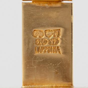Lapponia, a pair of cufflinks, 18K gold, Finland 1976.