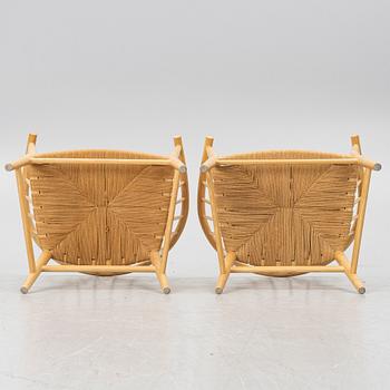 Hans J. Wegner, fåtöljer ett par, PP 112, PP Møbler, Danmark.