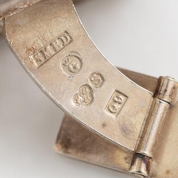 Lars Arby, two pairs of cufflinks and three pairs of earrings, silver, Gothenburg circa 1966 and 1976.