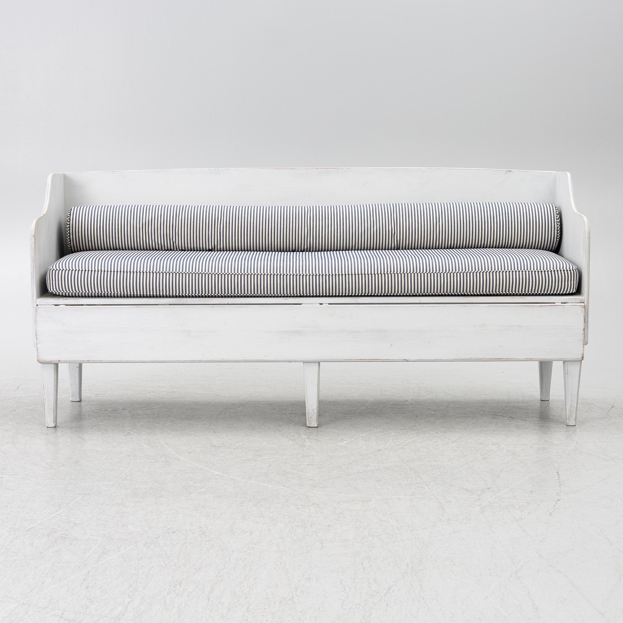 Sofa bed, Gustavian style, designed by Ingela Westergaard.