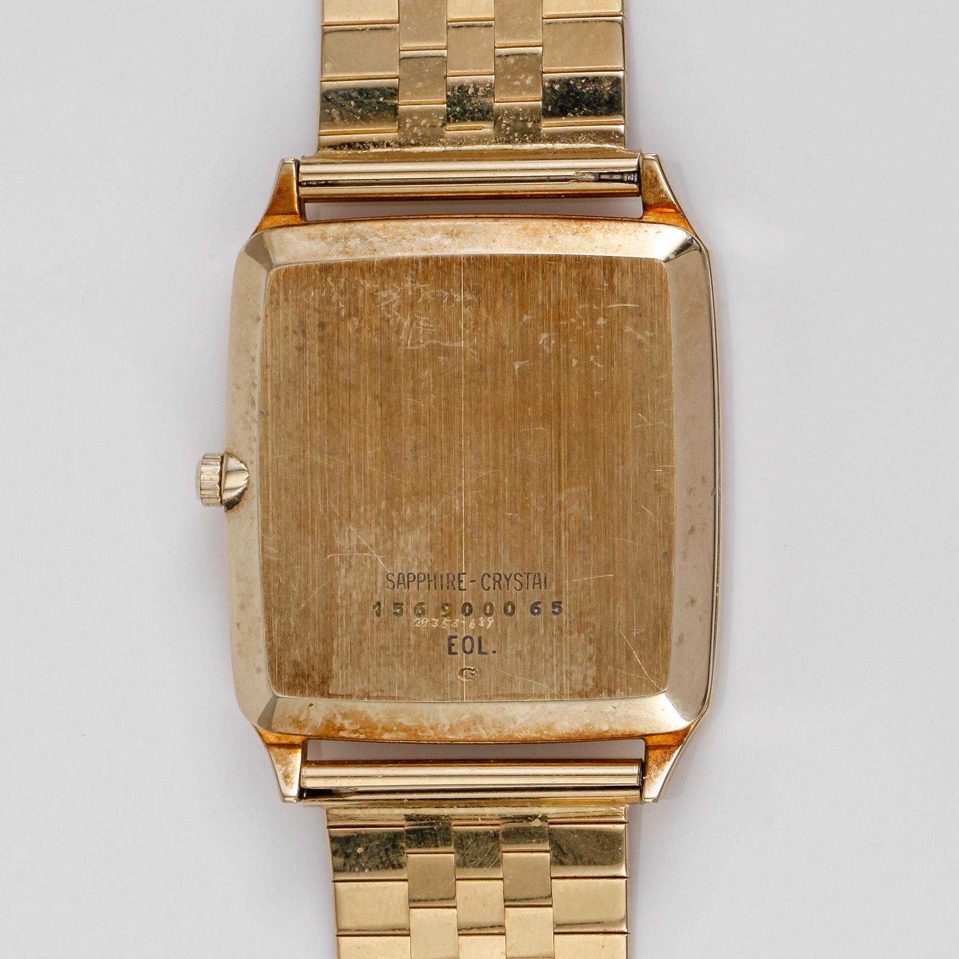 ARMBANDSUR, 14K guld, Certina, armband i 18K guld, 1900-talets andra hälft. Total vikt inklusive urverk ca 55 g.