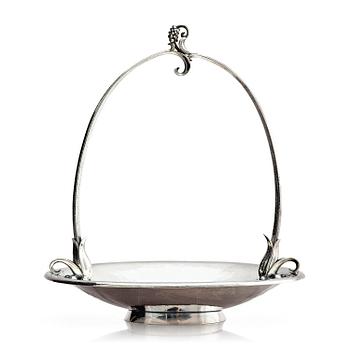 515. Georg Jensen, a sterling silver bowl, model no 543, design by Harald Nielsen, Copenhagen after 1945.