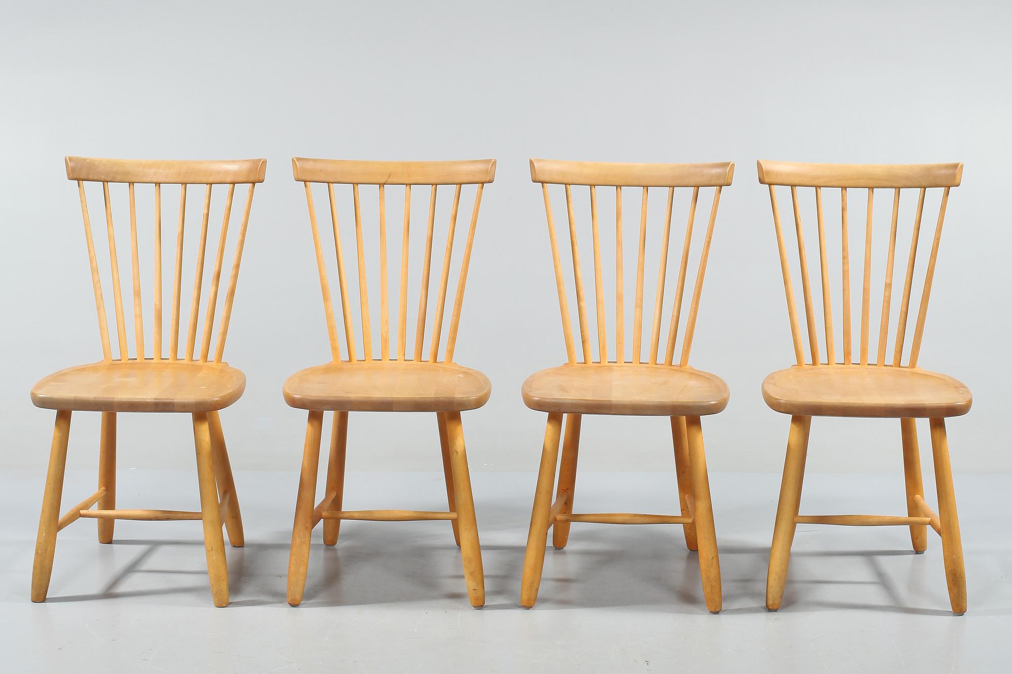 STOLAR, 4 st, "Lilla Åland", Carl Malmsten, Stolab, 2002.