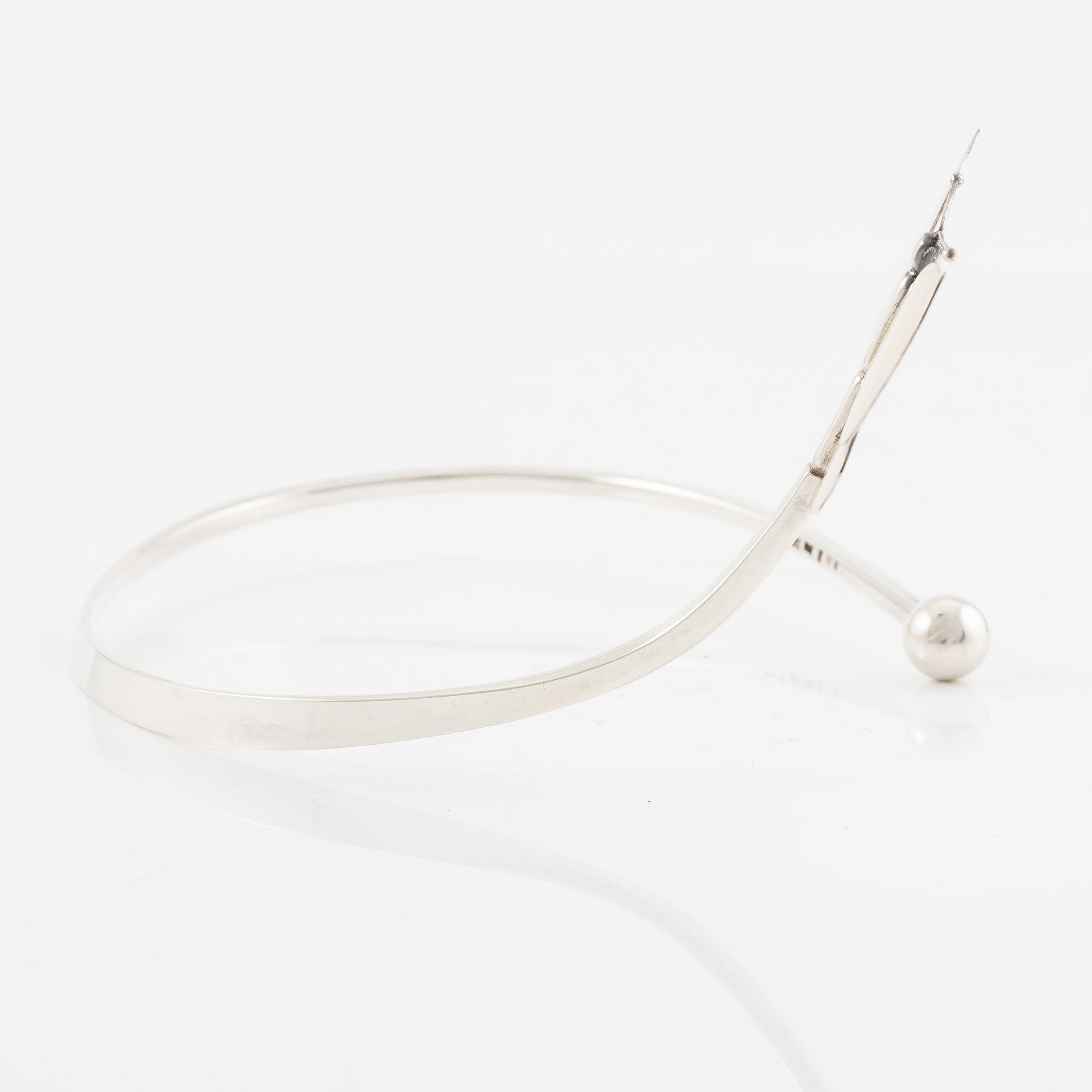 Sigurd Persson, a necklace, sterling silver with gilding, Stockholm 1995.