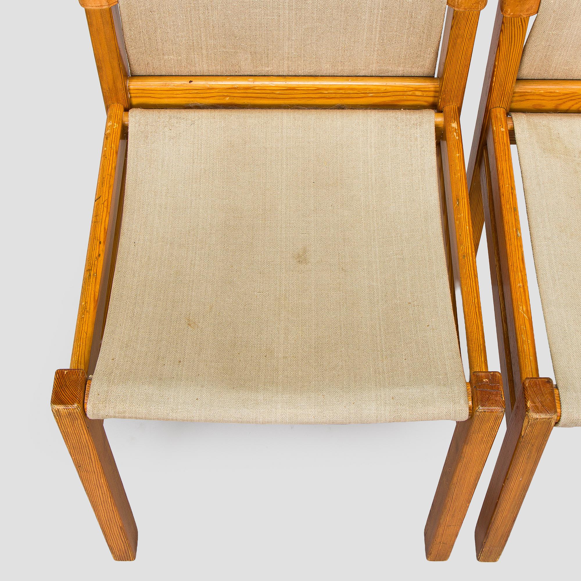 Pirkko Stenros, tuoleja, 8 kpl, Artek, 1950-luku.