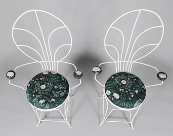 TRÄDGÅRDSTOLAR, 1 par, 1900-talets mitt.