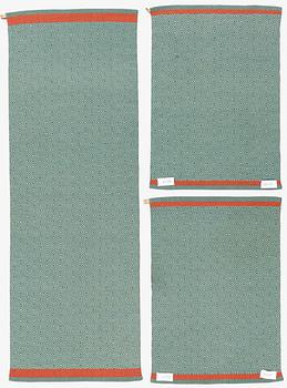 Gunilla Lagerhem Ullberg, gångmattor, 3 st, "Gåsöga", Kasthall.