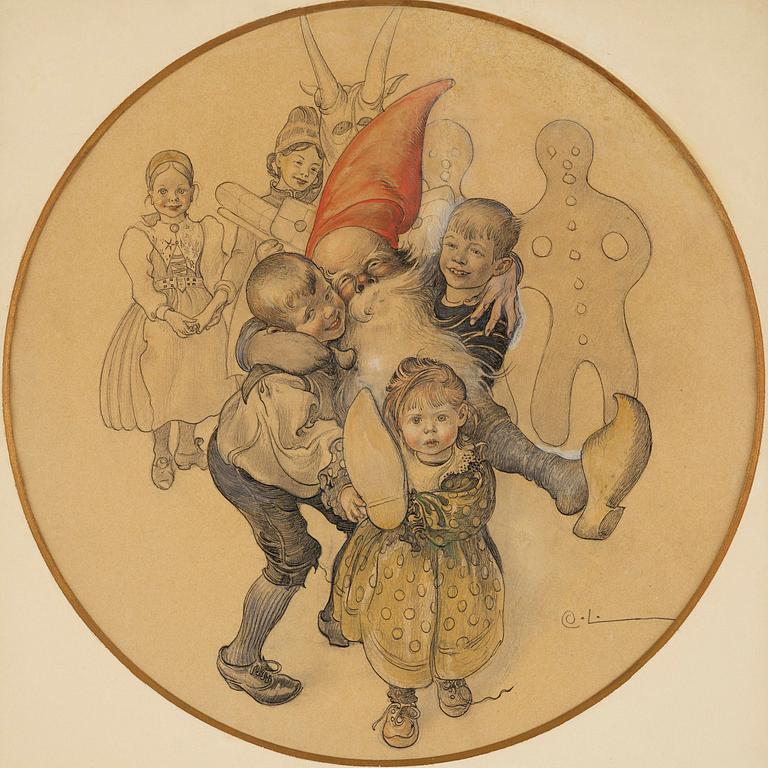 Carl Larsson, "Jultomten".