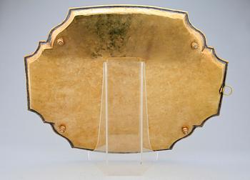 BRICKA, mässing, barockstil, 1800-tal.