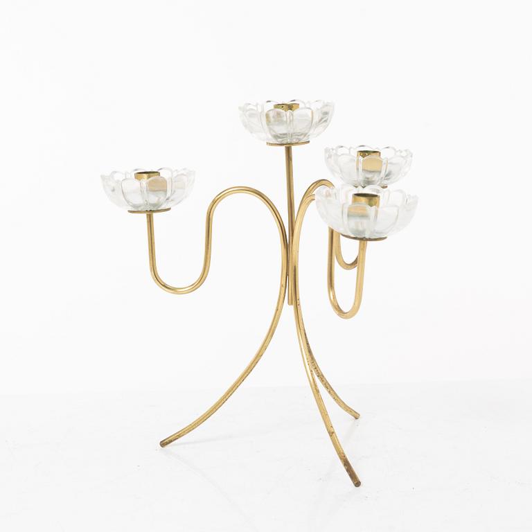 Gunnar Ander, candle holders 7 pcs, Ystad Metall. 20th century, second half.