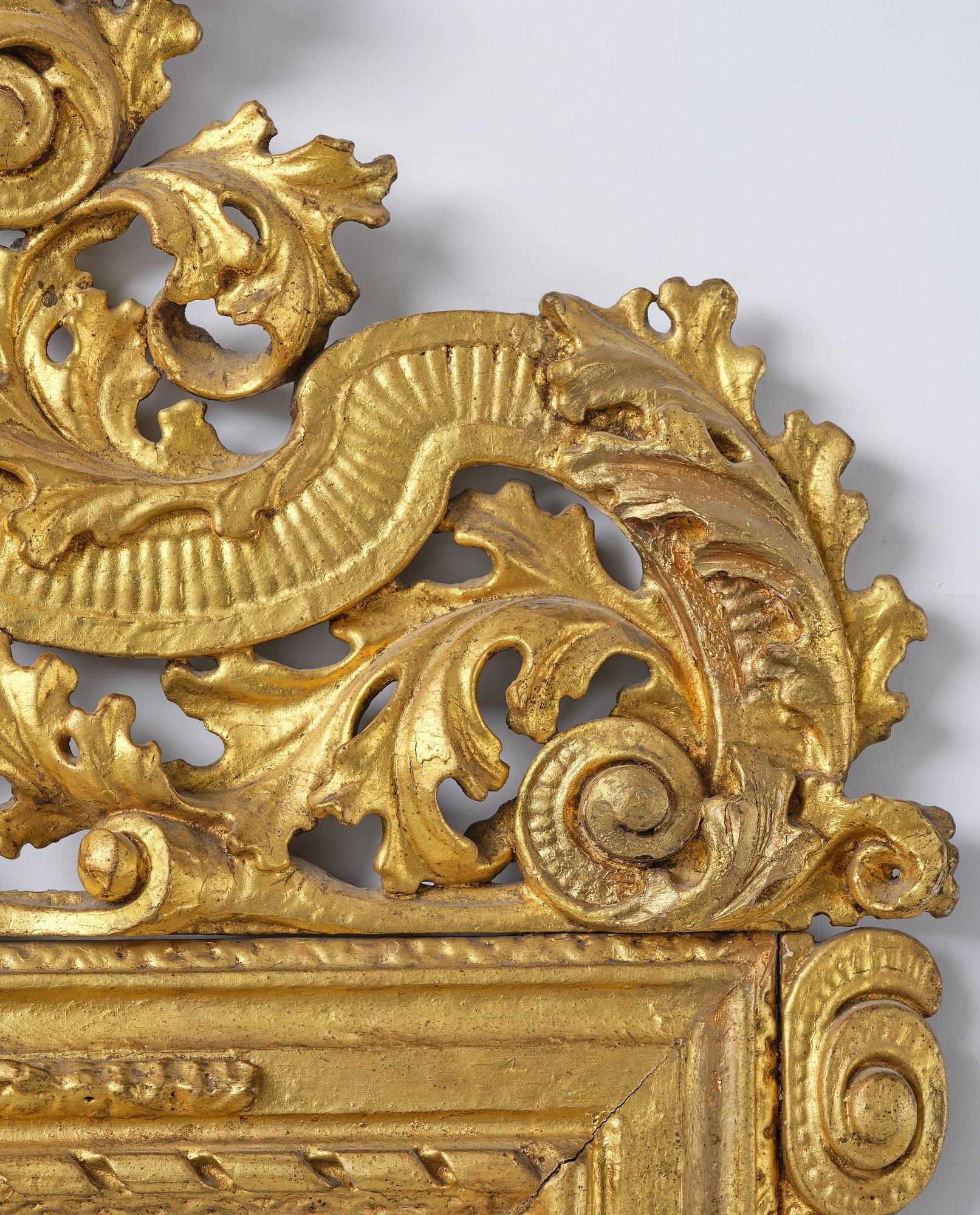 Spegel, av Burchard Precht (verksam i Stockholm 1674-1738), Karolinsk Barock.