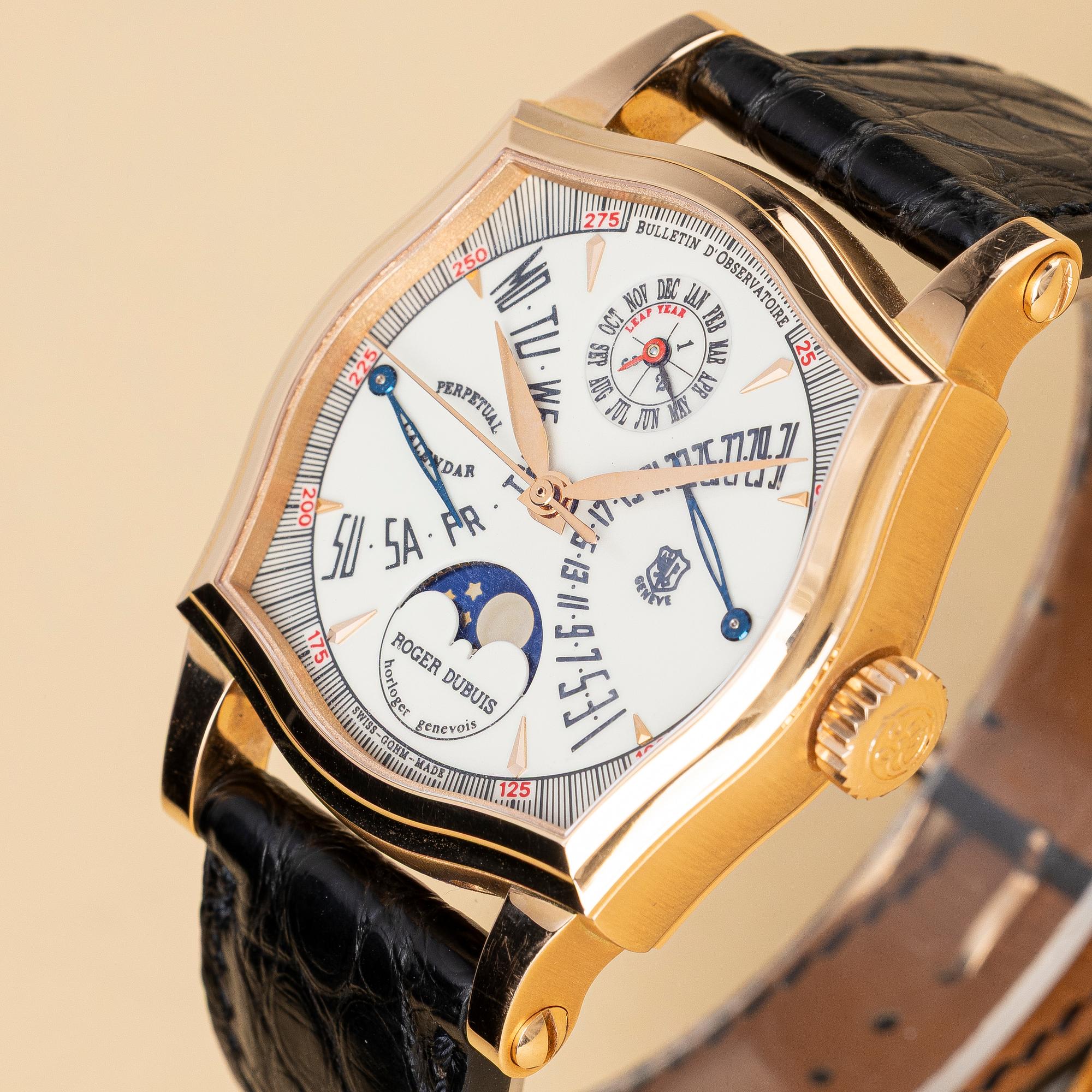 Roger Dubuis, Sympathie Bi-Retrograde Perpetual Calendar, no. 16 of 28, ca 2001.