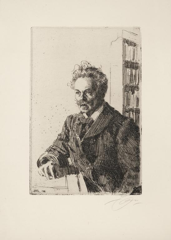 Anders Zorn, "August Strindberg".