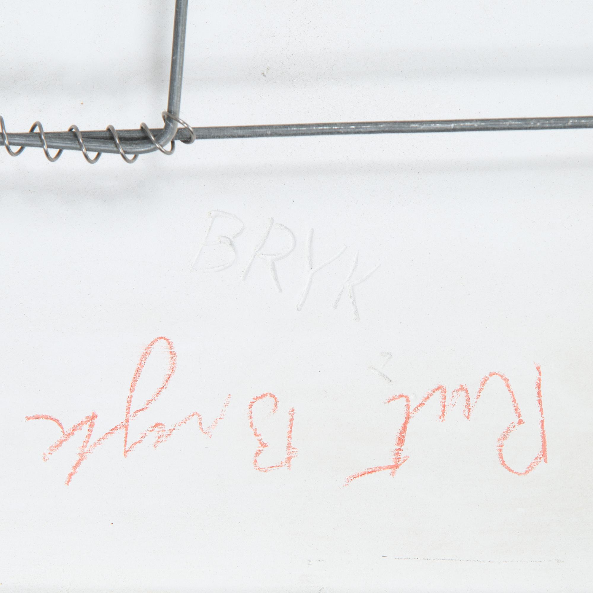 Rut Bryk, a stoneware wall relief signed a tergo BRYK.