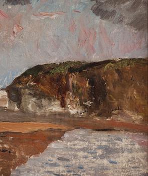 Carl Fredrik Hill, Coastal Landscape, Luc-sur-Mer (towards the Cliff of Lion-sur-Mer).
