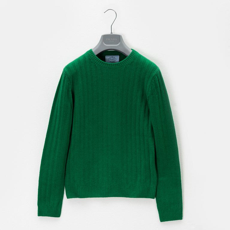 Prada, a knitted cashmere sweater, size 38.
