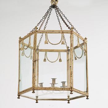 LYKTA, för tre ljus, gustaviansk, 1700-talets slut.
