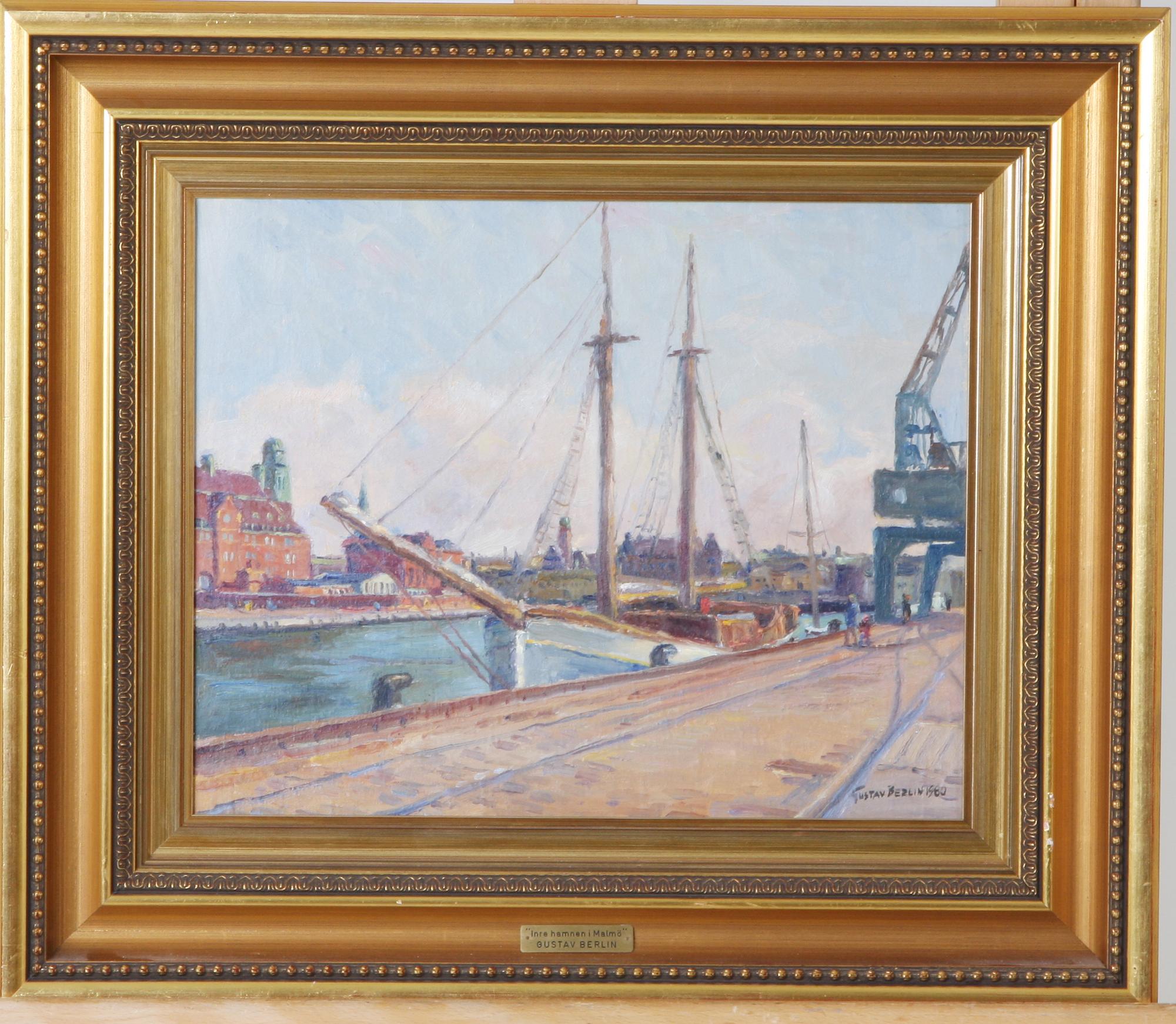 BERLIN, GUSTAV. Olja på duk, sign o dat 1980.