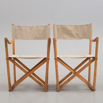 A pair of Mogens Koch folding chairs "MK16", Interna, Danmark, Källemo.