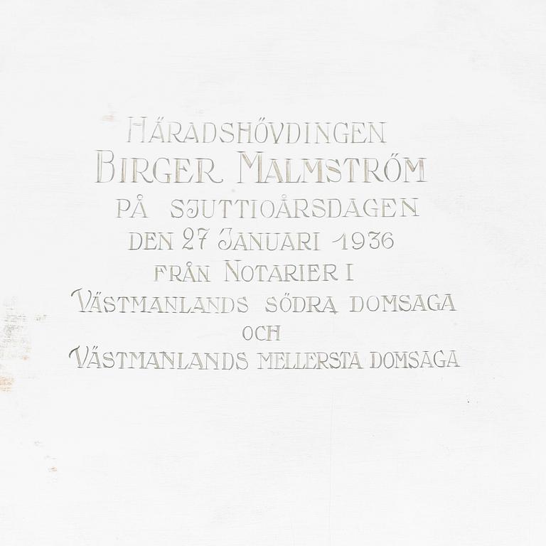 FAT, silver, GAB, Stockholm 1934. Vikt ca 683 gram.