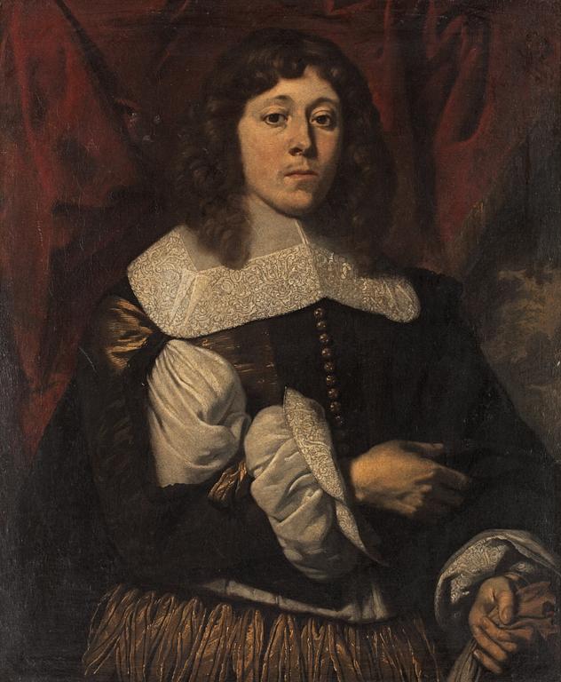 Bartholomeus van der Helst Hans krets, Elegant yngling, midjebild.