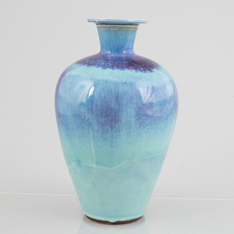 Berndt Friberg, a stoneware vase, Gustavsbergs studio 1969.