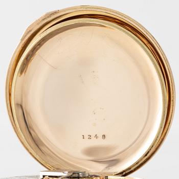 Elgin, pocket watch, hunter, 54 mm.