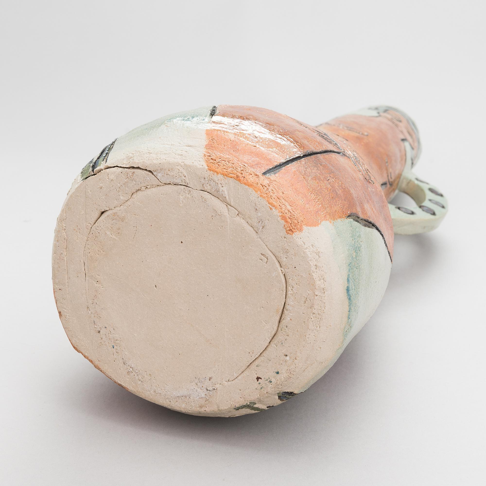 Pauli Partanen, a ceramic sculpture, signed and dated -99.