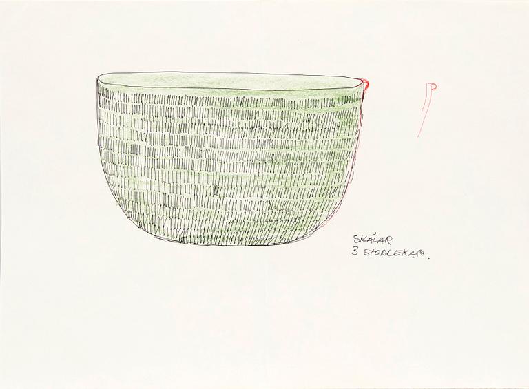 Signe Persson-Melin,  set of six scetches.